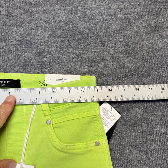 Liverpool Gia Glider Pull on Jeans Size 2/ 26 Lime Light Raw Edge Crop‎ Stretch - Picture 8 of 9